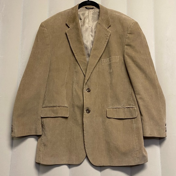 Lauren Ralph Lauren Men’s Blazer Jacket Size 44R Corduroy 100% Cotton Masculine